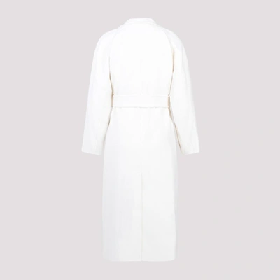 Shop Theory Belted Coat In White