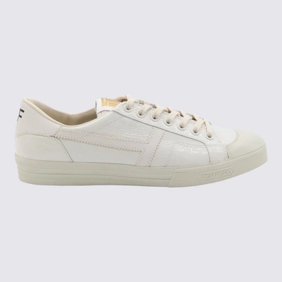 Shop Tom Ford Sneakers In Chalk + Cream