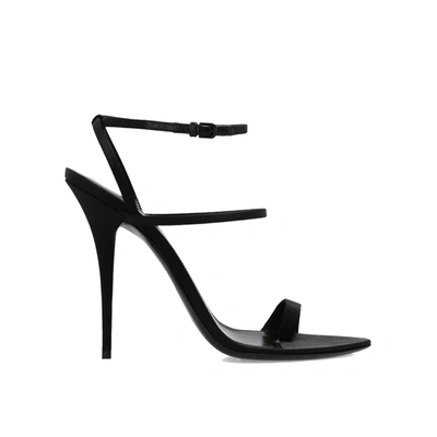 Shop Saint Laurent Dive Sandals In Black
