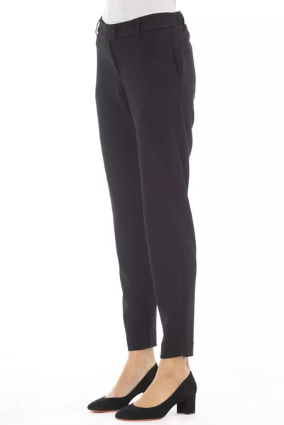 Shop Alpha Studio Black Polyester Jeans &amp; Women's Pant