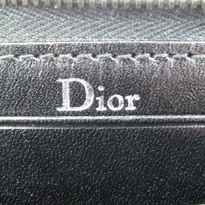 Shop Dior Black Canvas Wallet  ()