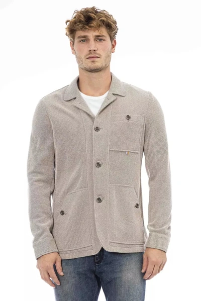 Shop Distretto12 Beige Cotton Blend Chic Jacket For Men's Men