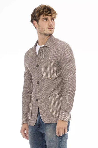 Shop Distretto12 Elegant Beige Fabric Jacket For Men's Men
