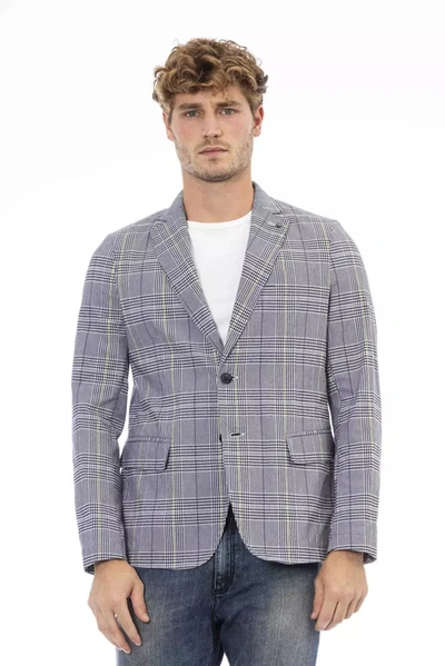 Shop Distretto12 Elegant Blue Fabric Jacket With Classic Men's Appeal