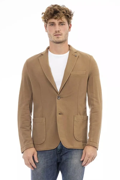 Shop Distretto12 Classic Brown Cotton Blend Men's Jacket