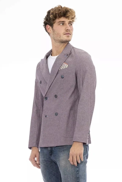Distretto12 Purple Cotton Blazer In Purple