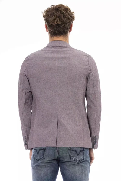 Distretto12 Purple Cotton Blazer In Purple