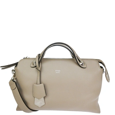 Shop Fendi By The Way Beige Leather Handbag ()