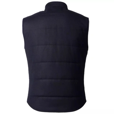 Shop Made In Italy Elegant Wool Cashmere Blend Men's Men's Vest In Black