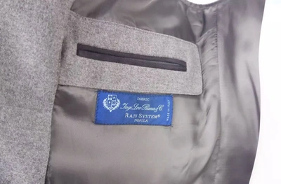 Shop Made In Italy Elegant Wool-cashmere Men's Men's Vest In Gray