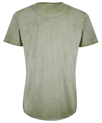 Shop Yes Zee Green Cotton Men's T-shirt