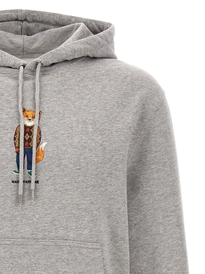 Shop Maison Kitsuné Dressed Fox Sweatshirt Gray