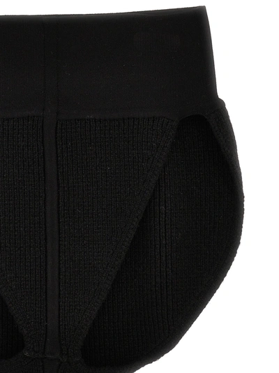 Shop Rick Owens Panties In Cachemire Blend Underwear, Body Black