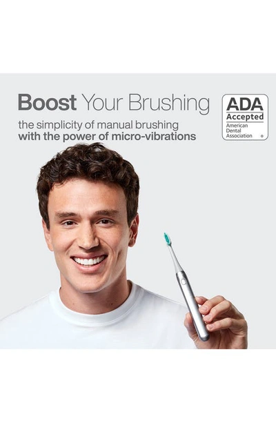 Aquasonic Icon Rechargeable Power Toothbrush In Silver