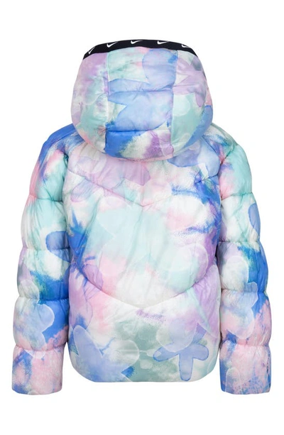 Nike Kids' Chevron Puffer Jacket In Blue Multi Color