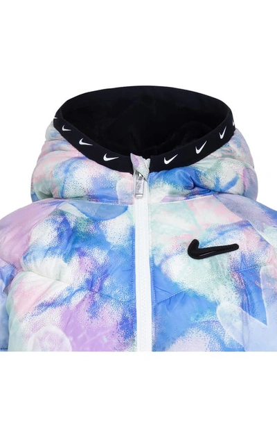 Nike Kids' Chevron Puffer Jacket In Blue Multi Color