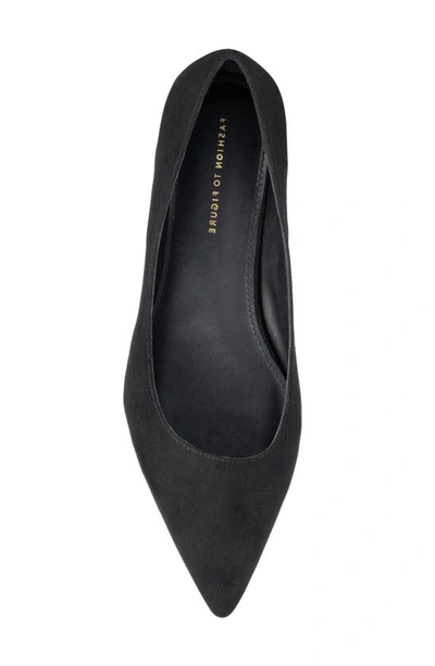 Shop Fashion To Figure Bailey Flat In Black Faux Suede