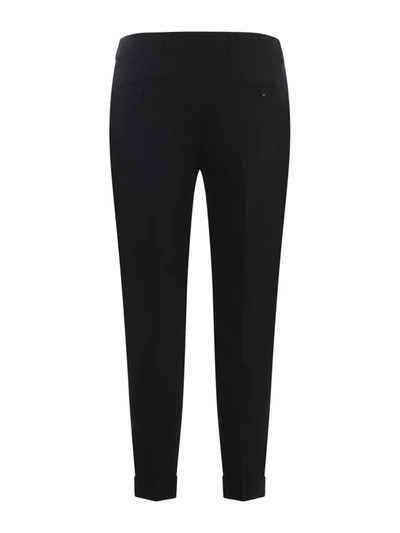 Beable Pure Virgin Wool Trousers In Black