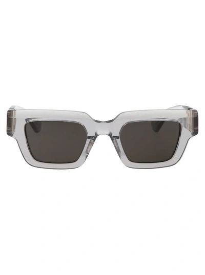 Shop Bottega Veneta Sunglasses In 001 Crystal Crystal Grey