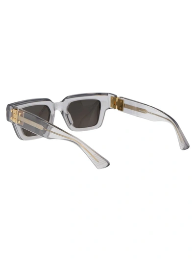 Shop Bottega Veneta Sunglasses In 001 Crystal Crystal Grey