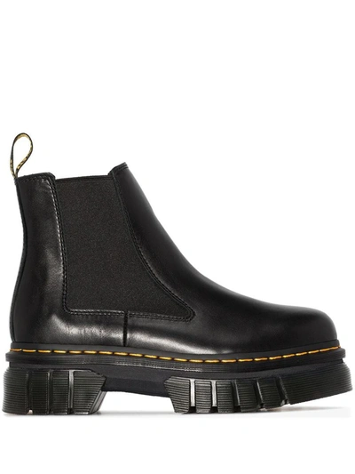 Dr. Martens Audrick 27148001 Black Leather Platform Chelsea Boot Zogg258 In Black