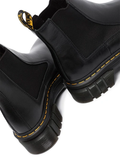 Dr. Martens Audrick 27148001 Black Leather Platform Chelsea Boot Zogg258 In Black