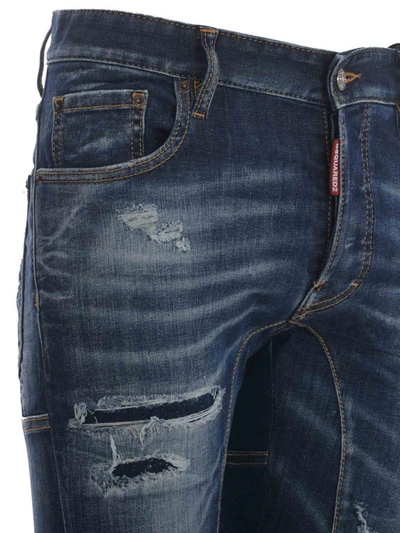 Dsquared2 Jeans Tidy Biker In Denim In Blu ModeSens