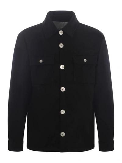 Shop Family First Shirt Jacket In Black