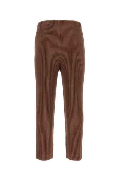 Shop Issey Miyake Homme Plisse'  Pants In Brown