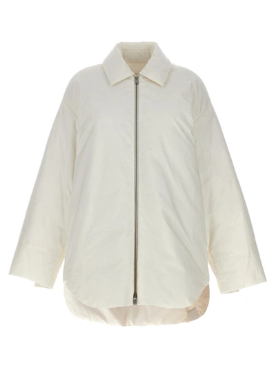Shop Jil Sander Oversize Down Jacket In White