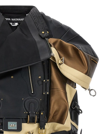 Junya Watanabe Patchwork Biker Jacket In Multicolor