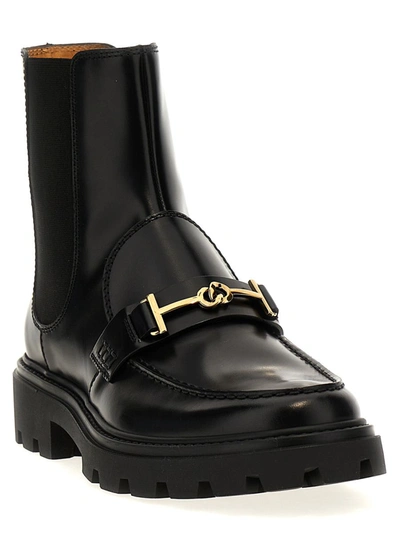 Shop Tod's Chelsea Ankle Boots In Black