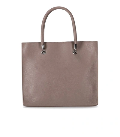 Shop Twinset Taupe Shopping Bag In Beige