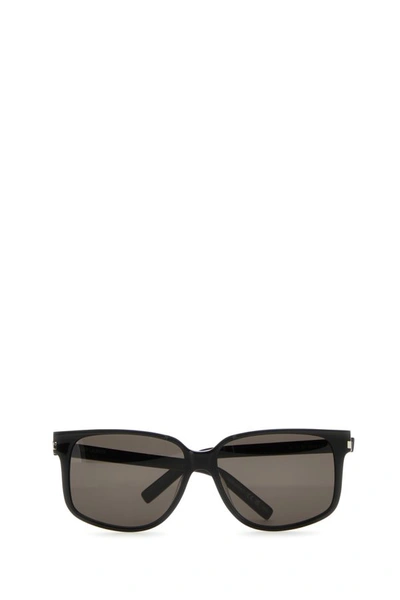 Shop Saint Laurent Man Black Acetate Sl 599 Sunglasses