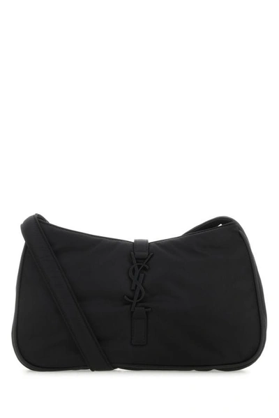 Shop Saint Laurent Man Black Econylâ® Le 5 Ã€ 7 Shoulder Bag