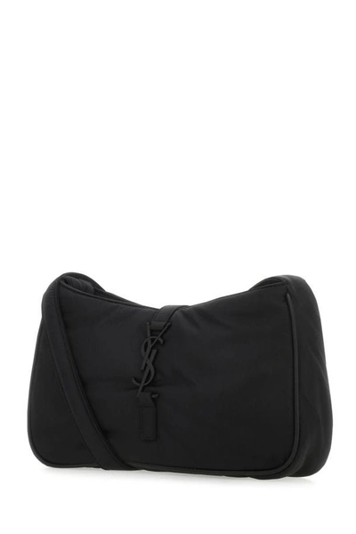Shop Saint Laurent Man Black Econylâ® Le 5 Ã€ 7 Shoulder Bag