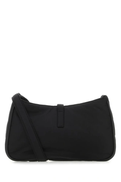 Shop Saint Laurent Man Black Econylâ® Le 5 Ã€ 7 Shoulder Bag