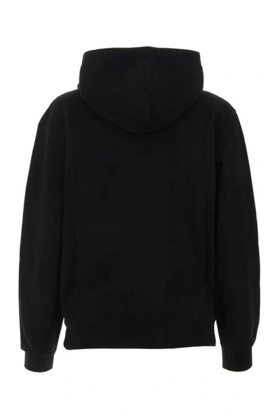 Shop Saint Laurent Woman Black Cotton Sweatshirt