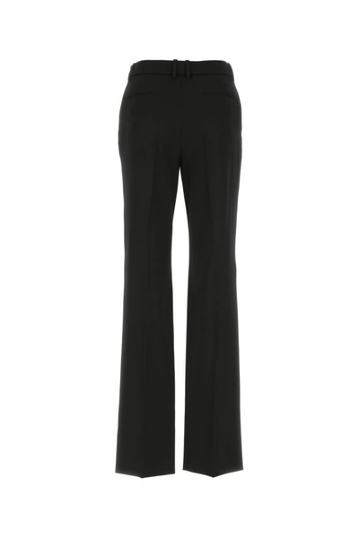 Saint Laurent Men Tuxedo Wool Trouser With Satin Side Band In Black