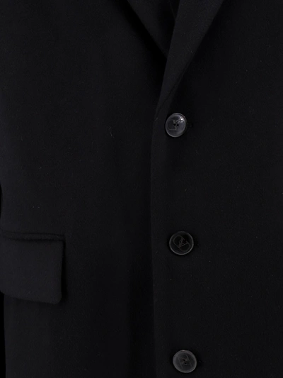 Shop Valentino Man Coat Man Black Coats