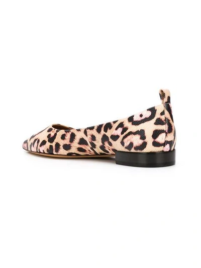 Shop Givenchy Leopard Print Ballerinas