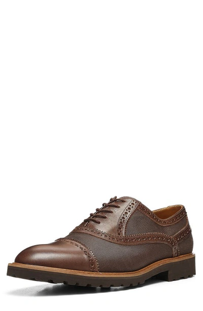 Donald Pliner Jordin Wingtip Derby In Cappuccino