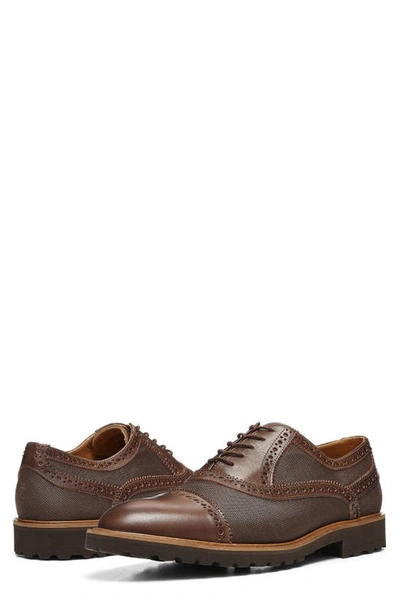 Donald Pliner Jordin Wingtip Derby In Cappuccino