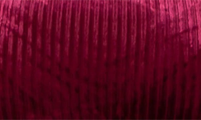 August Sky Long Sleeve Velvet Babydoll Minidress In Wine