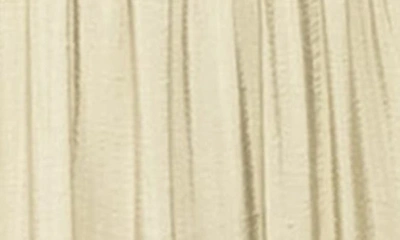 August Sky Smocked Long Sleeve Maxi Dress In Light Olive