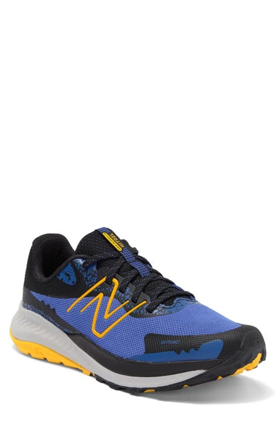 Shop New Balance Dynasoft Nitrel V5 Trail Running Shoe In Marine Blue/ Black