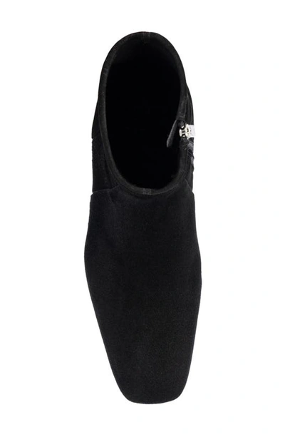 Aquatalia Stassi Stretch Suede Ankle Boots In Black