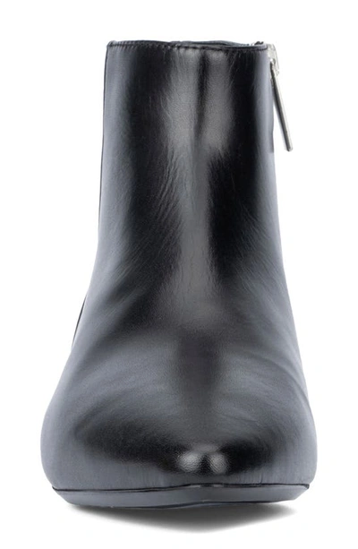 Shop Aquatalia Prisilla Pointed Toe Zip Bootie In Black