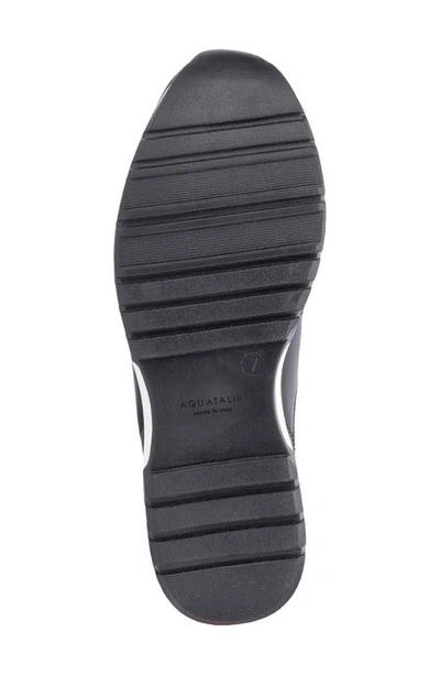 Shop Aquatalia Katya Quilted Slip-on Sneaker In Black