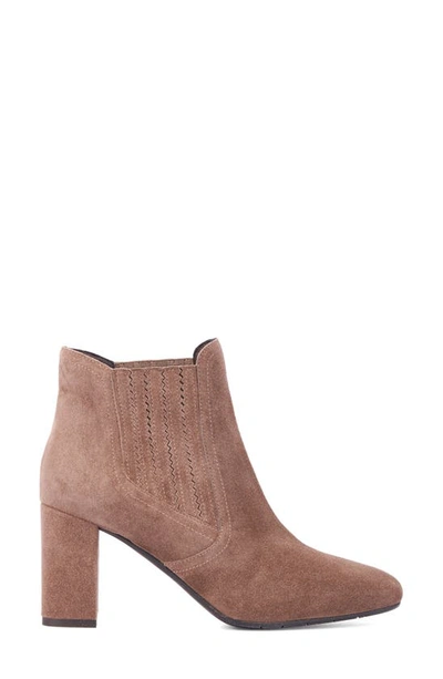 Aquatalia Lanna Zip Bootie In Mink
